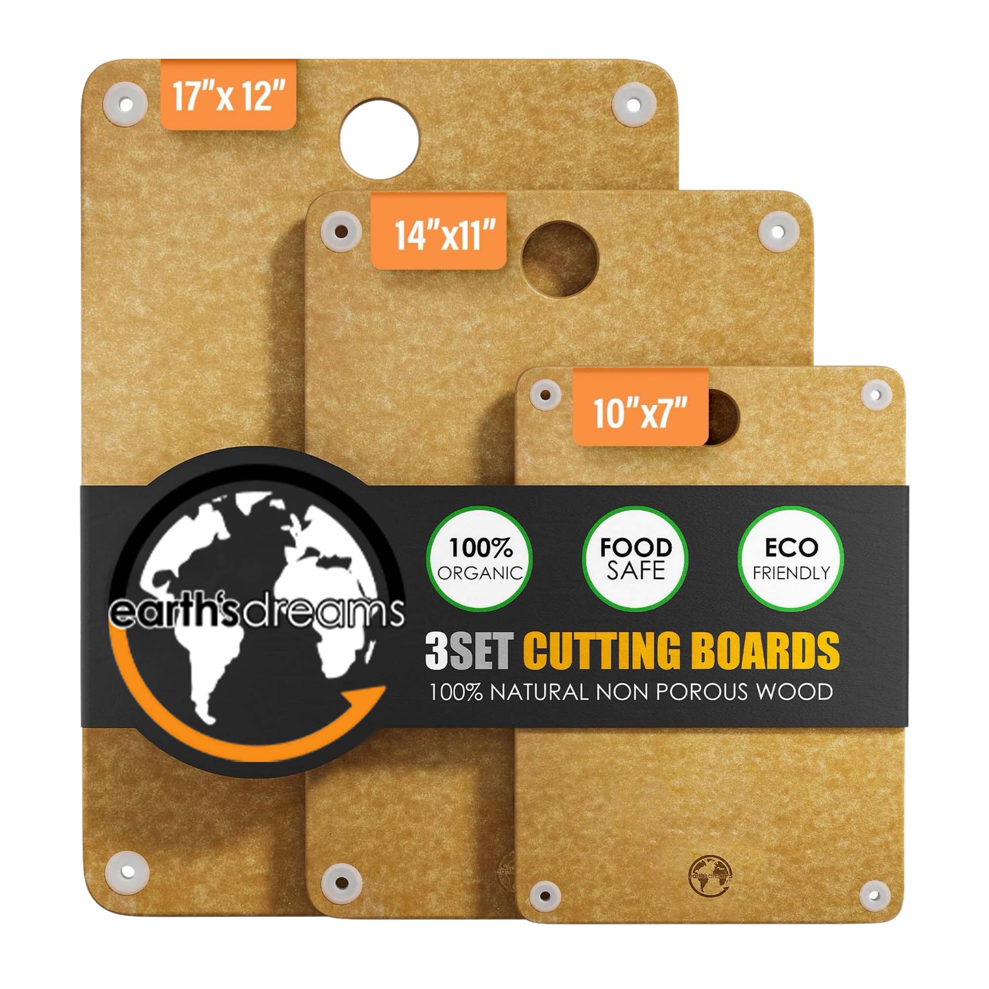 Tan Cutting Board Set